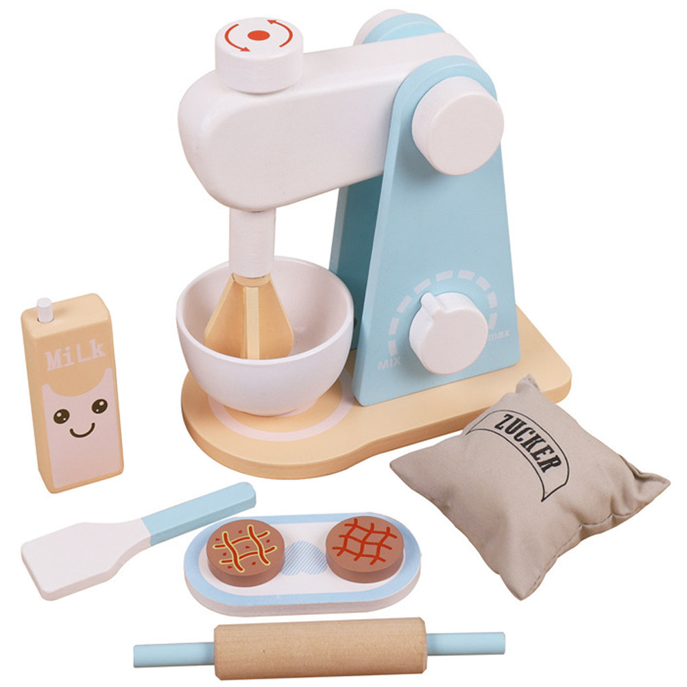 Kitchen Appliances For Gift - 1Set Children Wooden Kitchen Mixer Simulation