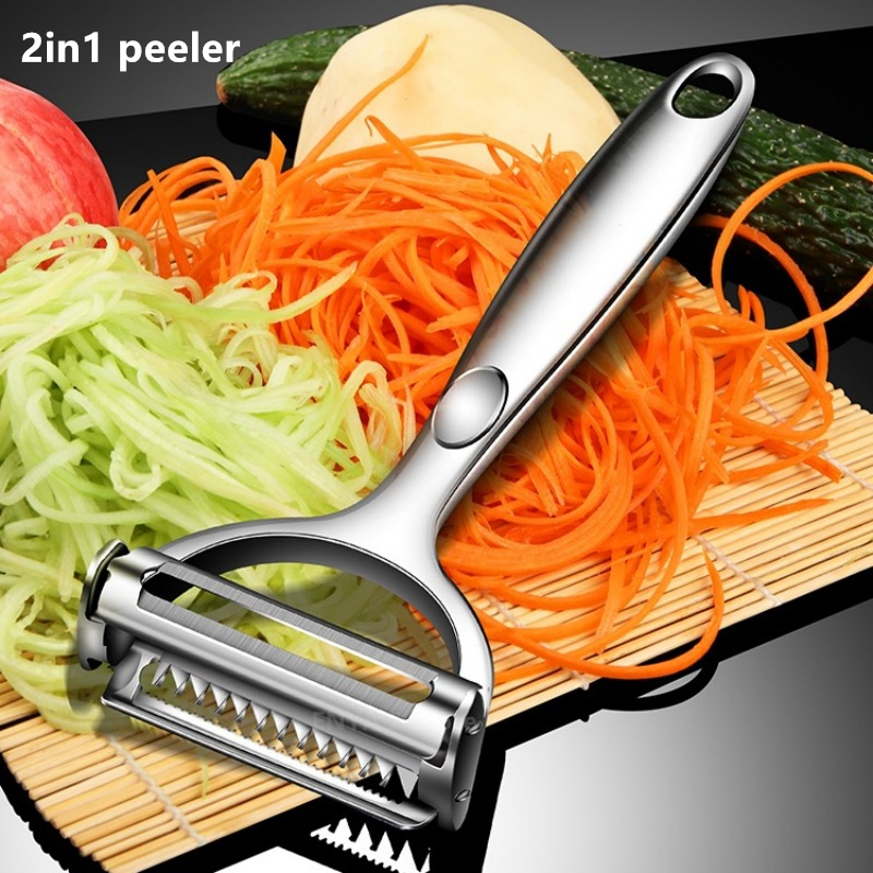 Kitchen Appliances Japan - 2in1 Stainless Steel Vegetable Peeler Potato