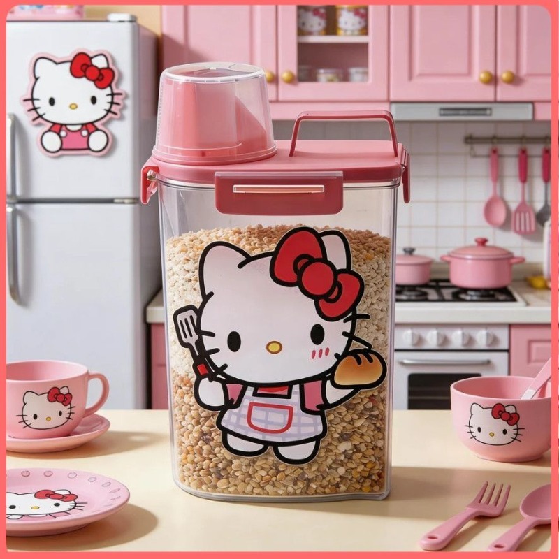Kitchen Appliances Store - Kawaii Sanrio HelloKitty Cute Cartoon Airtight