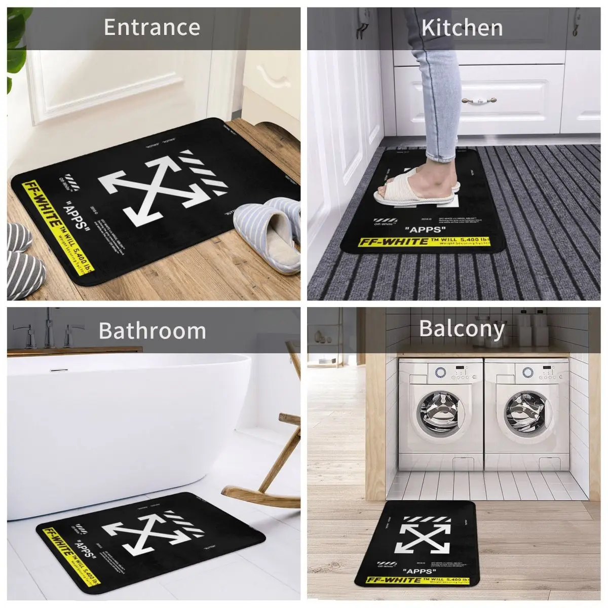 Off-white Doormat Durable Carp – Kitchen Appliances White Bewertung und Preis