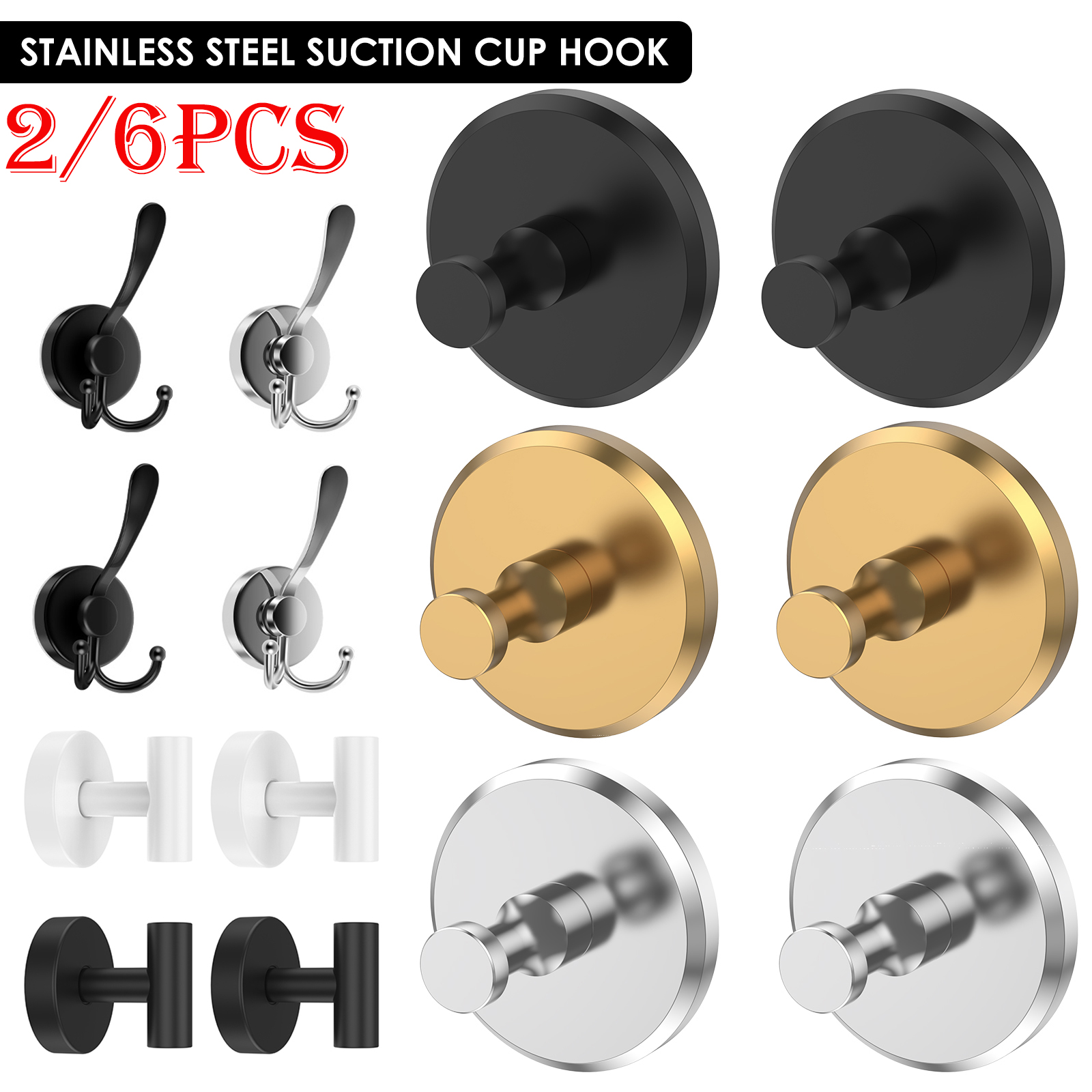 2/6Pcs Stainless Steel Suction – Kitchen Appliances Rack Bewertung und Preis