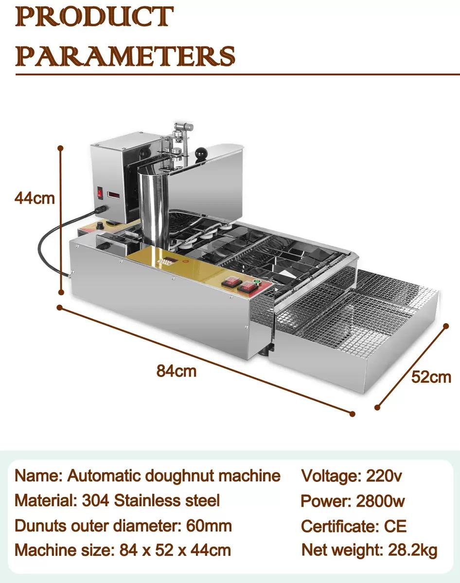 2800W Electric Commercial 4 Ro – Donut Maker Mini Bewertung und Preis