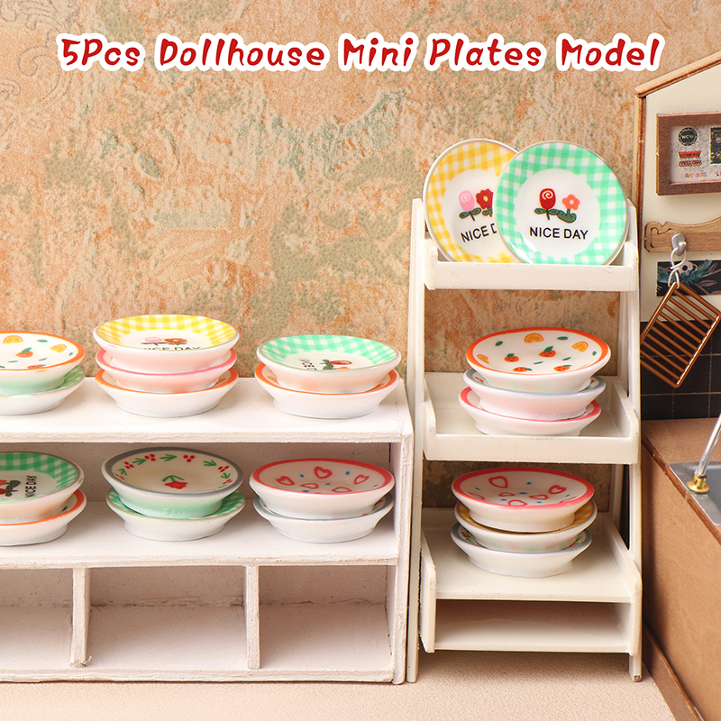 5Pcs 1/12 Dollhouse Mini Plate – Kitchen Appliances Store Bewertung und Preis