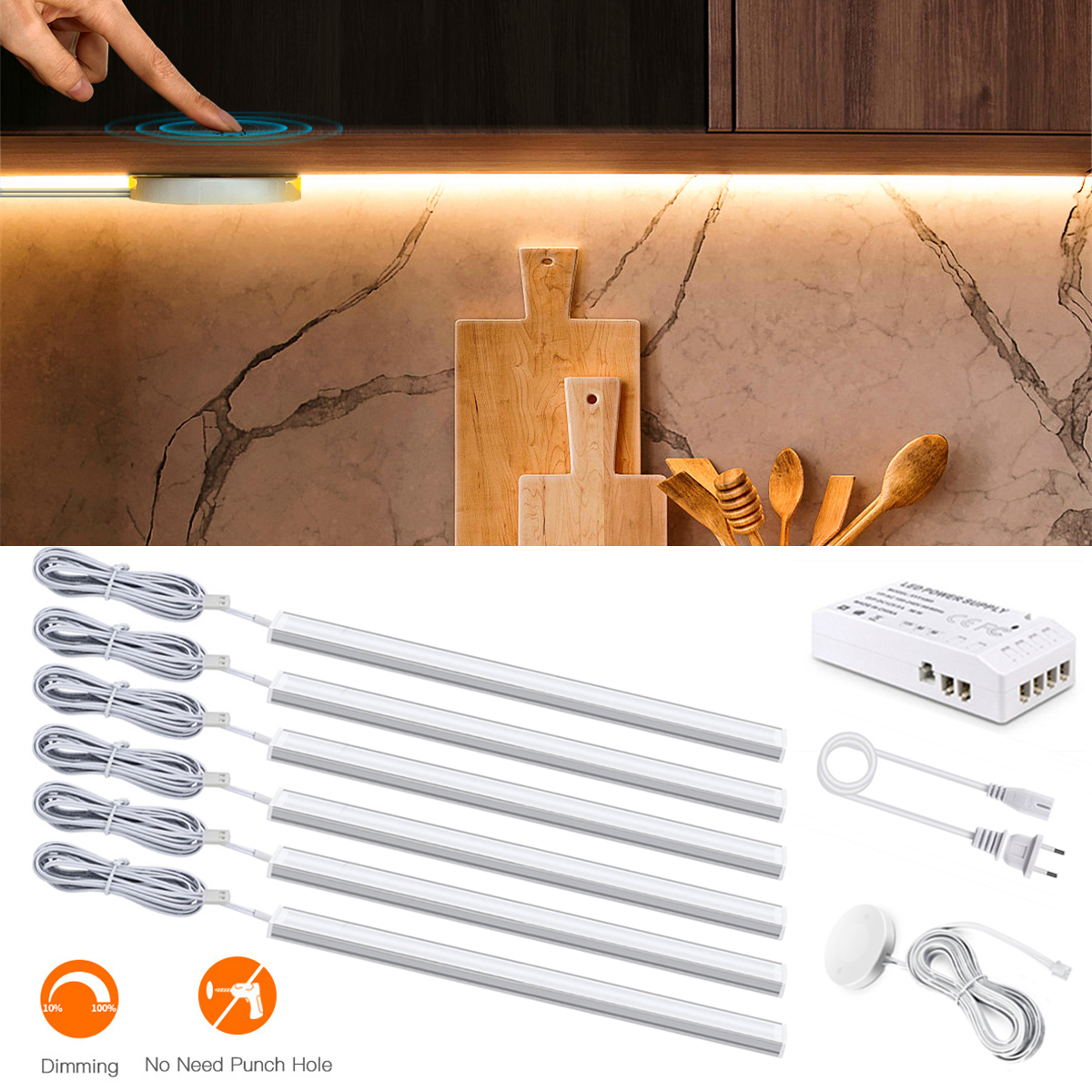 1-6pcs Kitchen LED Under Cabin – Kitchen Appliances Online Bewertung und Preis