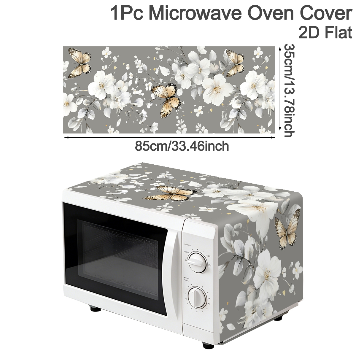 1pc  White Flower Microwave Du – Kitchen Appliances White Bewertung und Preis