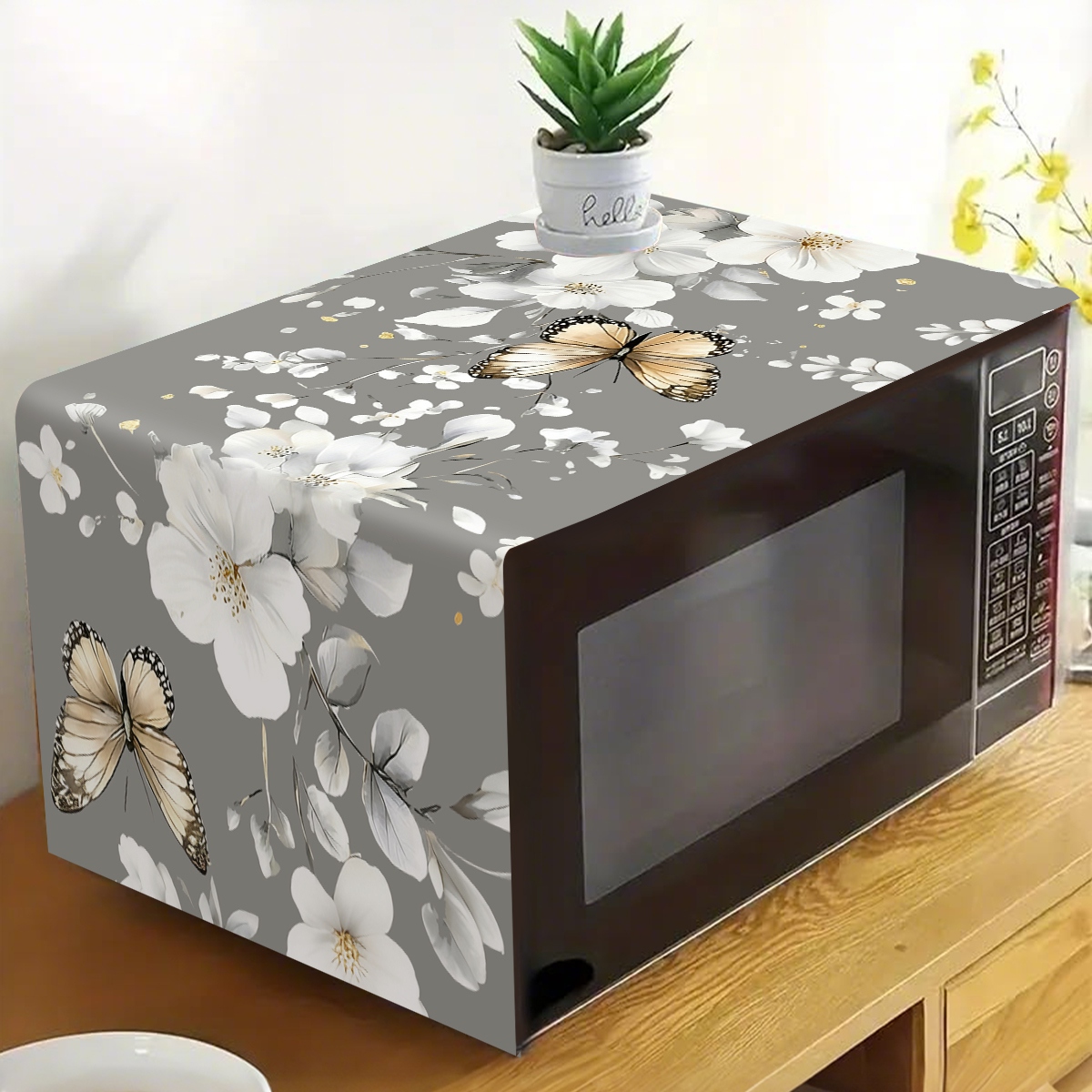 1pc  White Flower Microwave Du – Kitchen Appliances White Bewertung und Preis