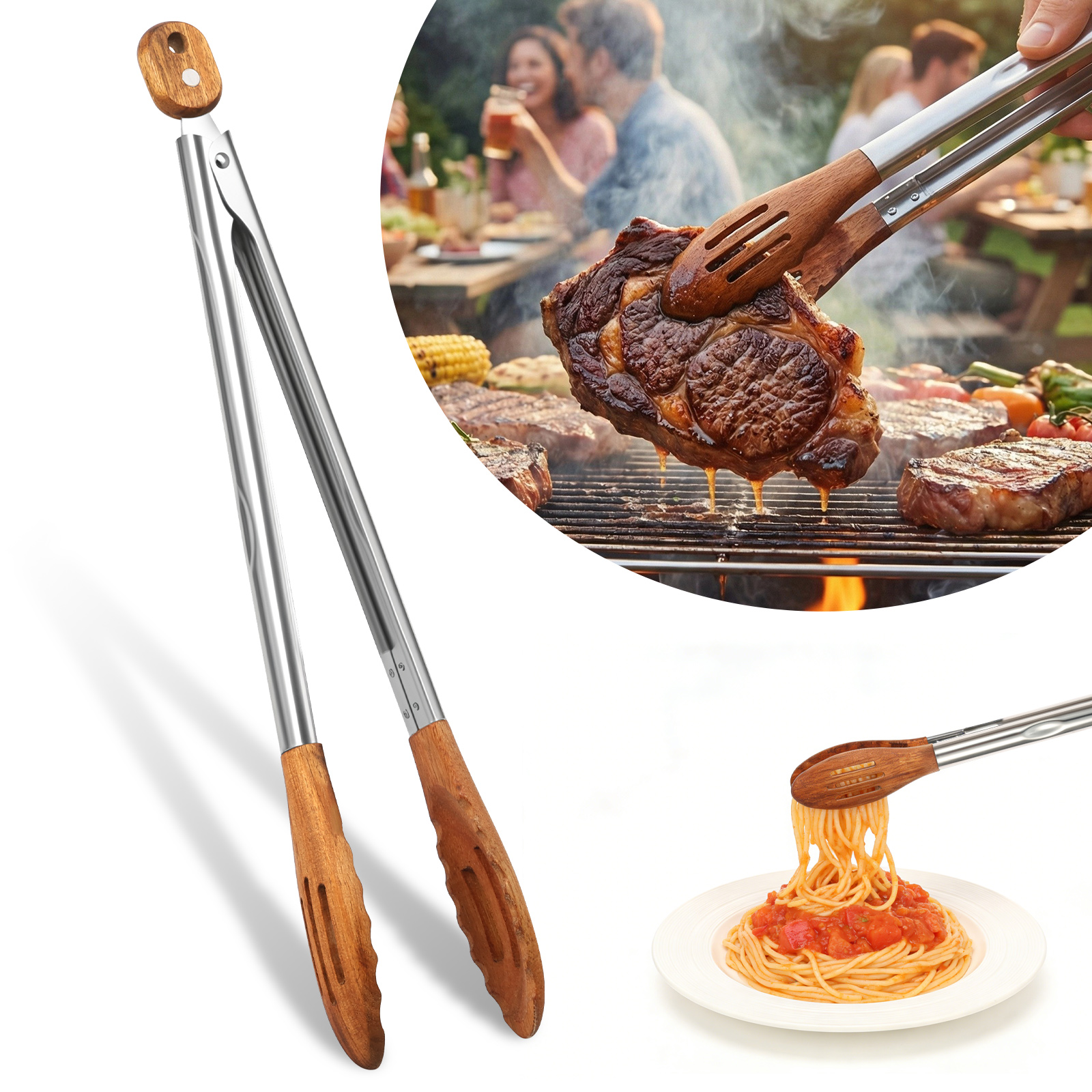 Wooden Kitchen Cooking Tongs B – Kitchen Appliances Cooking Bewertung und Preis