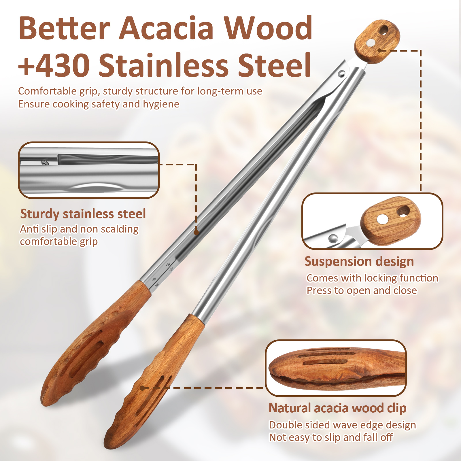 Wooden Kitchen Cooking Tongs B – Kitchen Appliances Cooking Bewertung und Preis