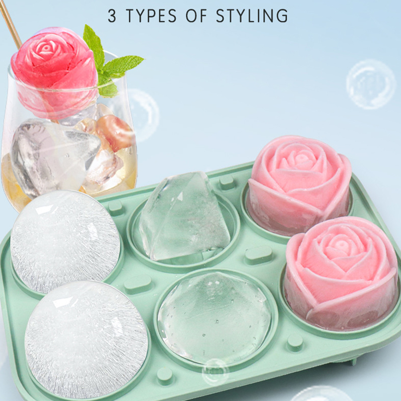 3D Rose Diamond Round Ice Cube – Kitchen Appliances Rack Bewertung und Preis