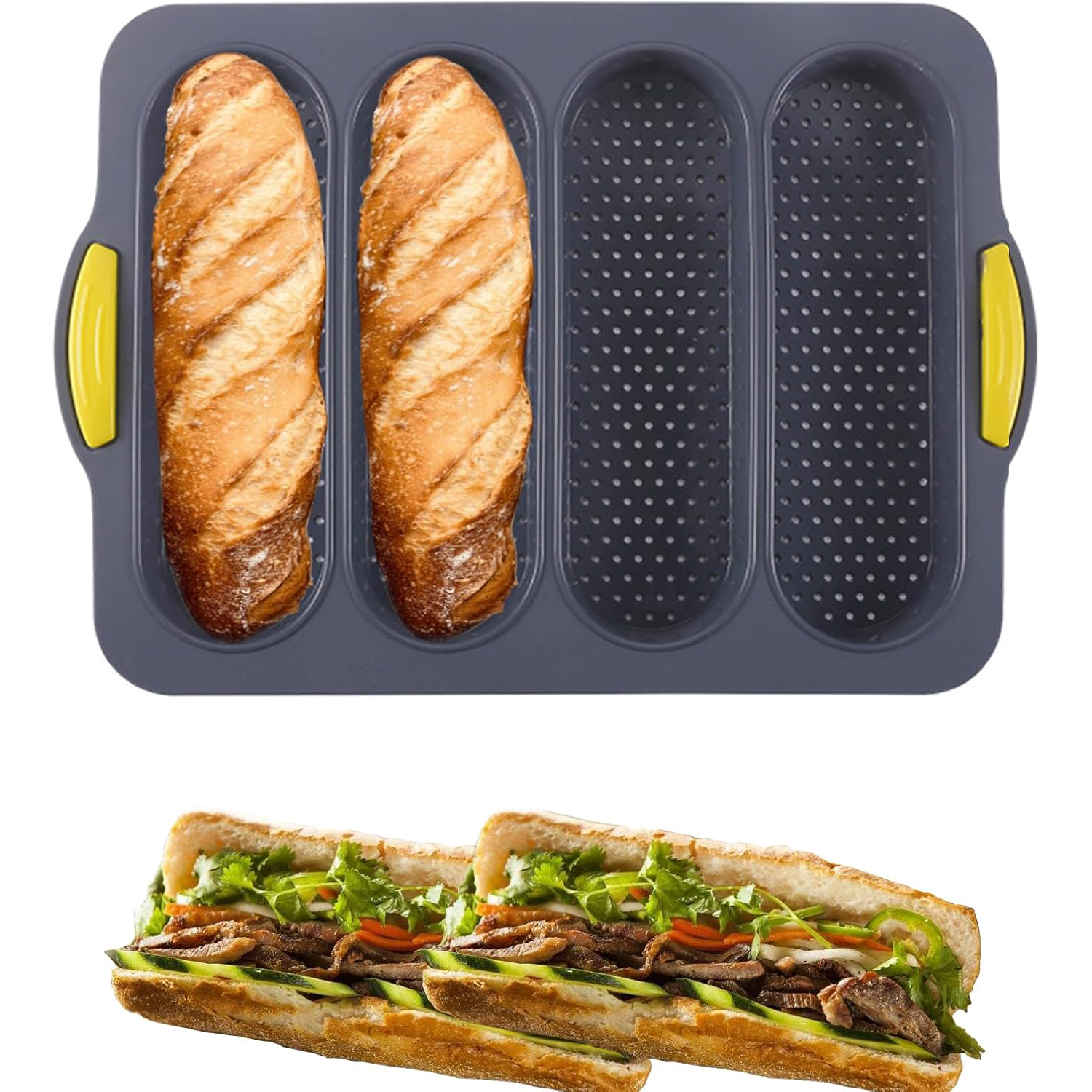 4-cavity Silicone Bread Loaf P – Kitchen Appliances Oven Bewertung und Preis