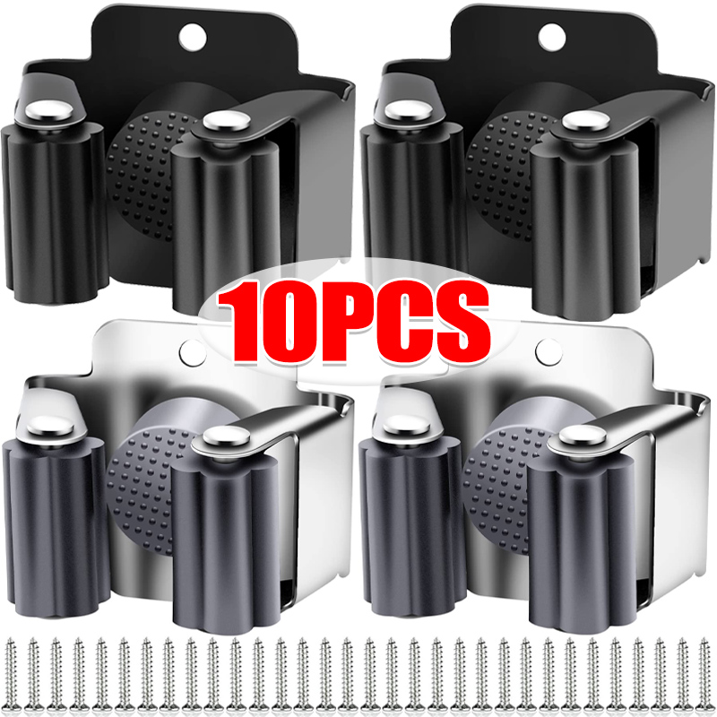 1-10Pcs Mop Broom Holder Wall  – Kitchen Appliances Rack Bewertung und Preis