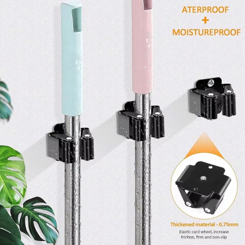 1-10Pcs Mop Broom Holder Wall  – Kitchen Appliances Rack Bewertung und Preis