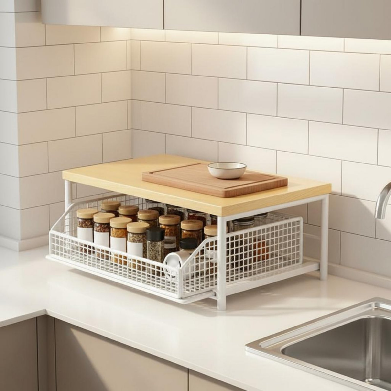 2-Tier Kitchen Counter Rack Ve – Kitchen Appliances Rack Bewertung und Preis