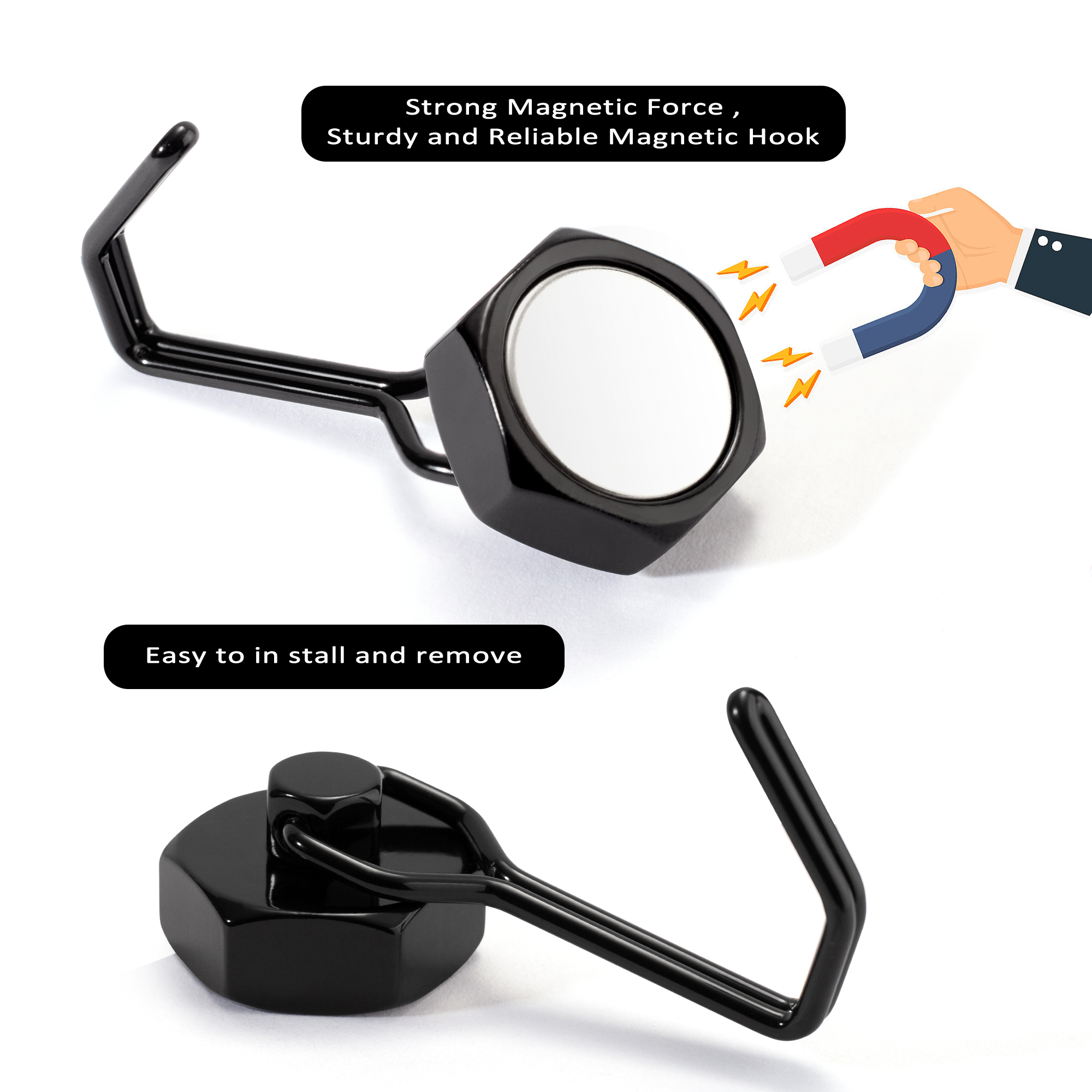 2PCS Strong Magnetic Hooks Sto – Kitchen Appliances Rack Bewertung und Preis