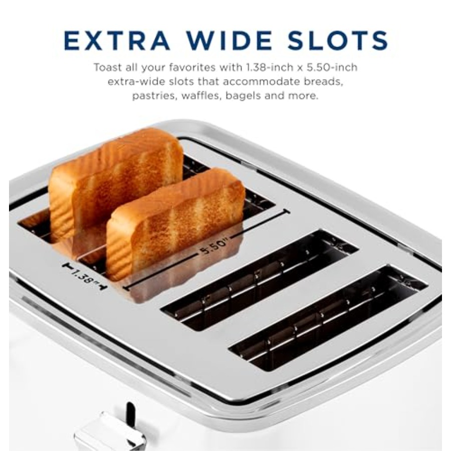 4 Slice Toaster with Extra Wid – Kitchen Appliances White Bewertung und Preis