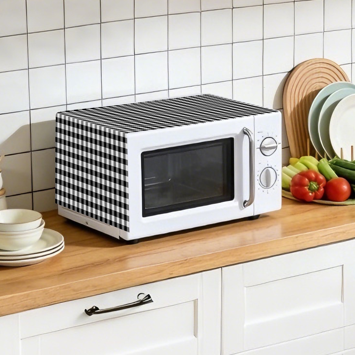 Black White Plaid Microwave Ov – Kitchen Appliances White Bewertung und Preis