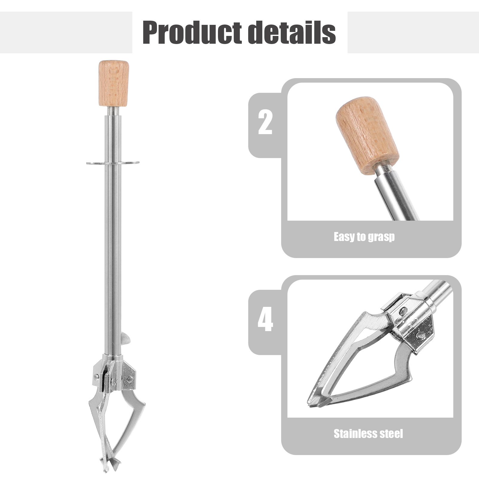 1pc Stainless Steel Food Tong  – Kitchen Appliances Rack Bewertung und Preis