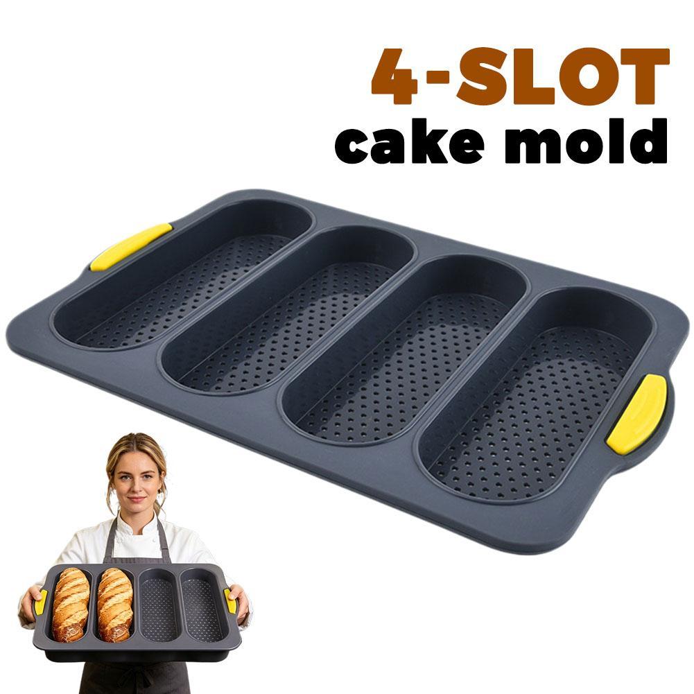 4-Slot Silicone Bread Mold, Fo – Kitchen Appliances Oven Bewertung und Preis