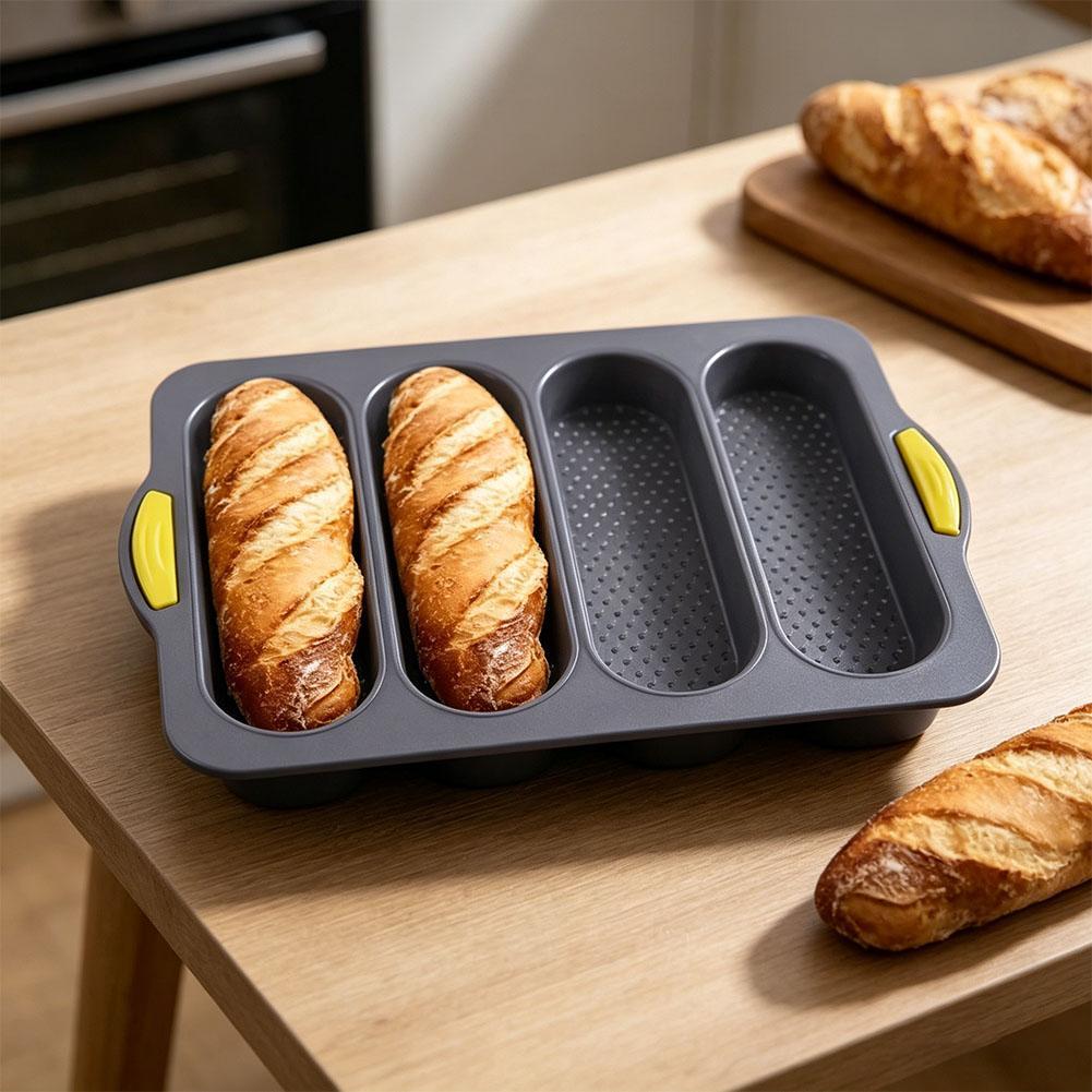 4-Slot Silicone Bread Mold, Fo – Kitchen Appliances Oven Bewertung und Preis