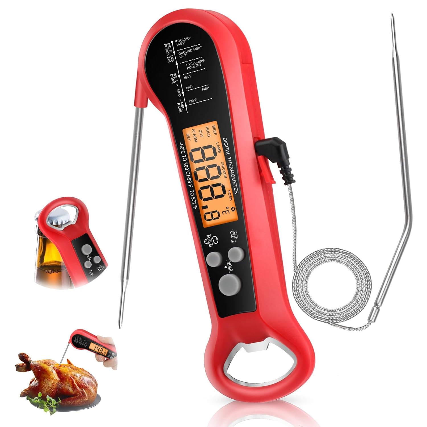 Long Cable Professional Meat T – Kitchen Appliances Cooking Bewertung und Preis